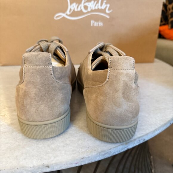 Christian Louboutin 3160934 Brown Suede Louis Jr. Spikes Orlato Sneaker, 45.5 46 - Picture 6 of 15